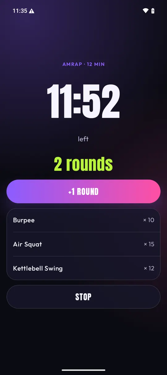 AMRAP conditioning timer